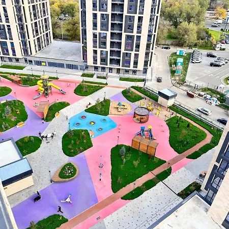 2 Room Apartment, Жк Комфорт Сити Flat 62 Almaty Exterior photo